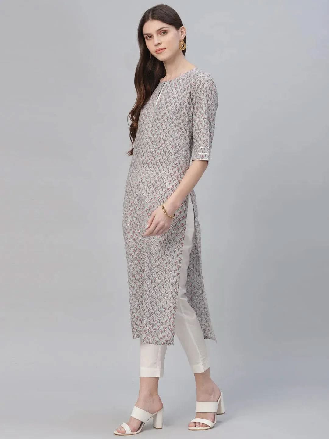 Multicoloured Printed Cotton Kurta
Multicoloured Printed Cotton Kurta