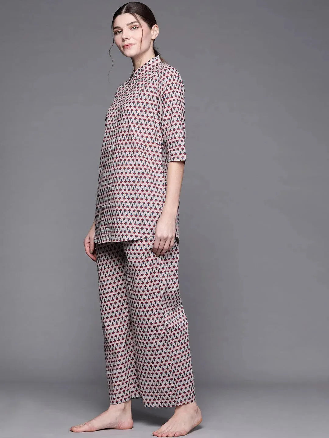 Buy Multicoloured Printed Cotton Night Suit - 50024- | Libas Ethnic Wear Online
Buy Multicoloured Printed Cotton Night Suit - 50024- | Libas Ethnic Wear Online