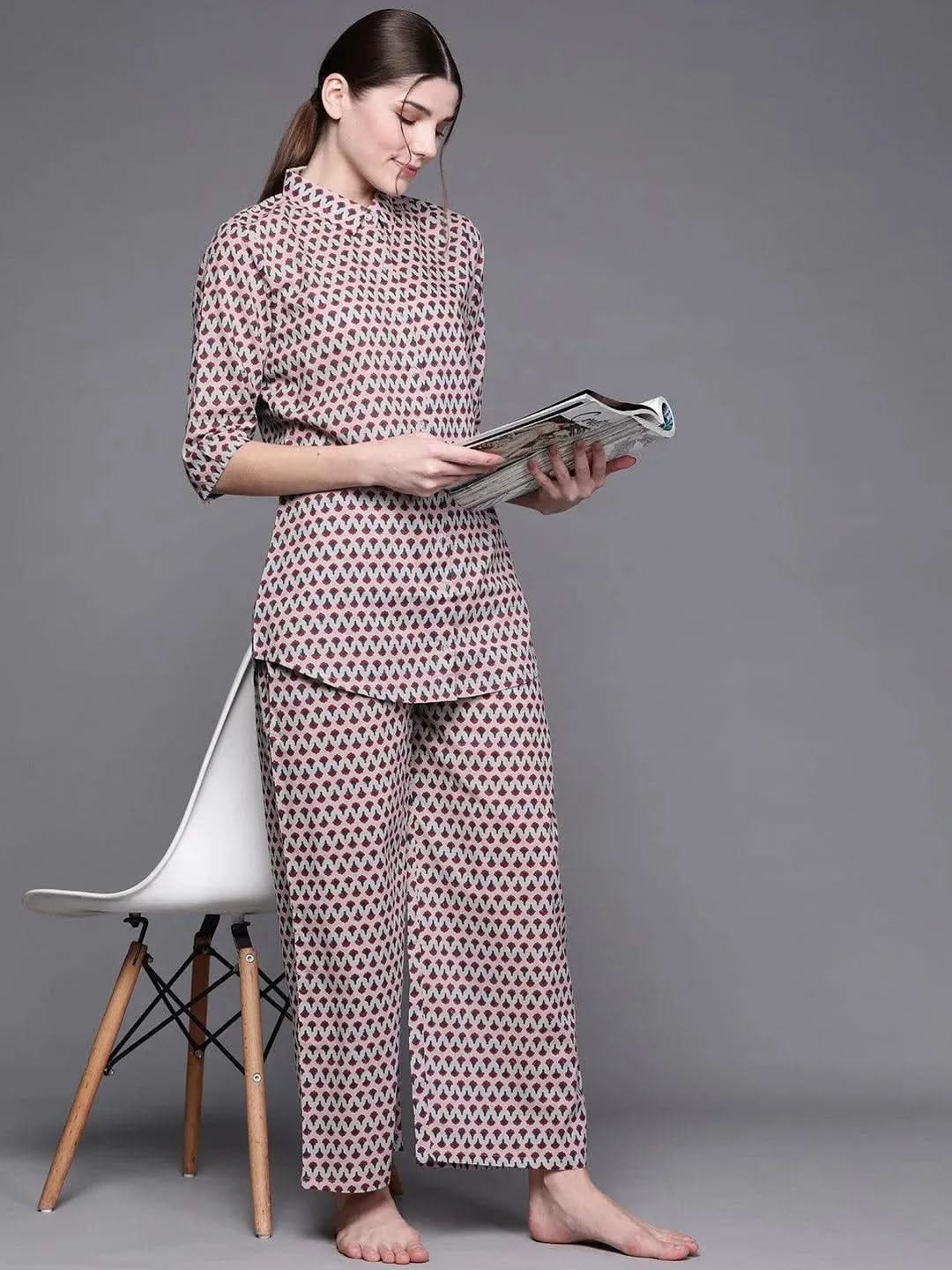 Buy Multicoloured Printed Cotton Night Suit - 50024-XXL | Libas Ethnic Wear Online
Buy Multicoloured Printed Cotton Night Suit - 50024-XXL | Libas Ethnic Wear Online