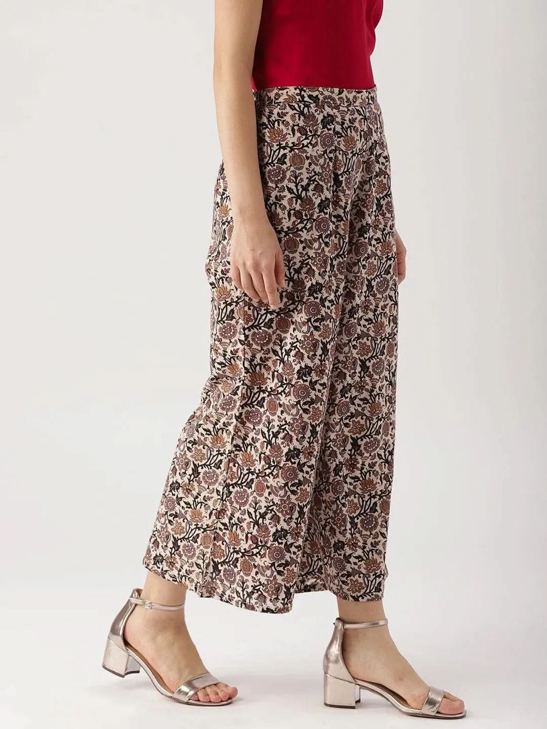 Multicoloured Printed Cotton Palazzos
Multicoloured Printed Cotton Palazzos