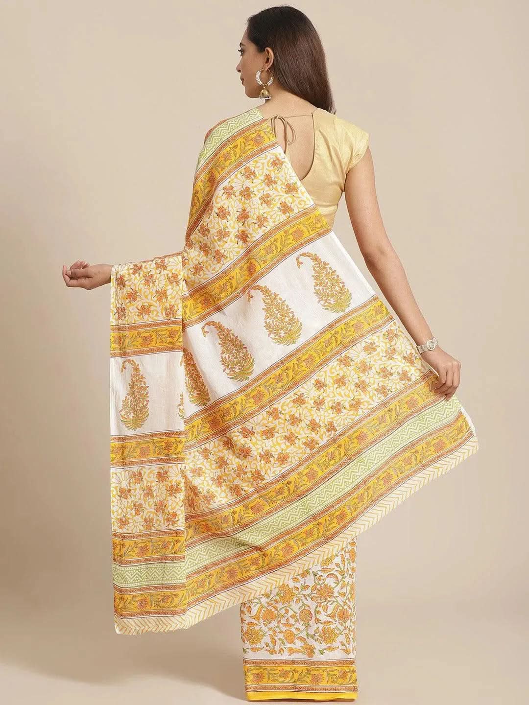Multicoloured Printed Cotton Saree
Multicoloured Printed Cotton Saree