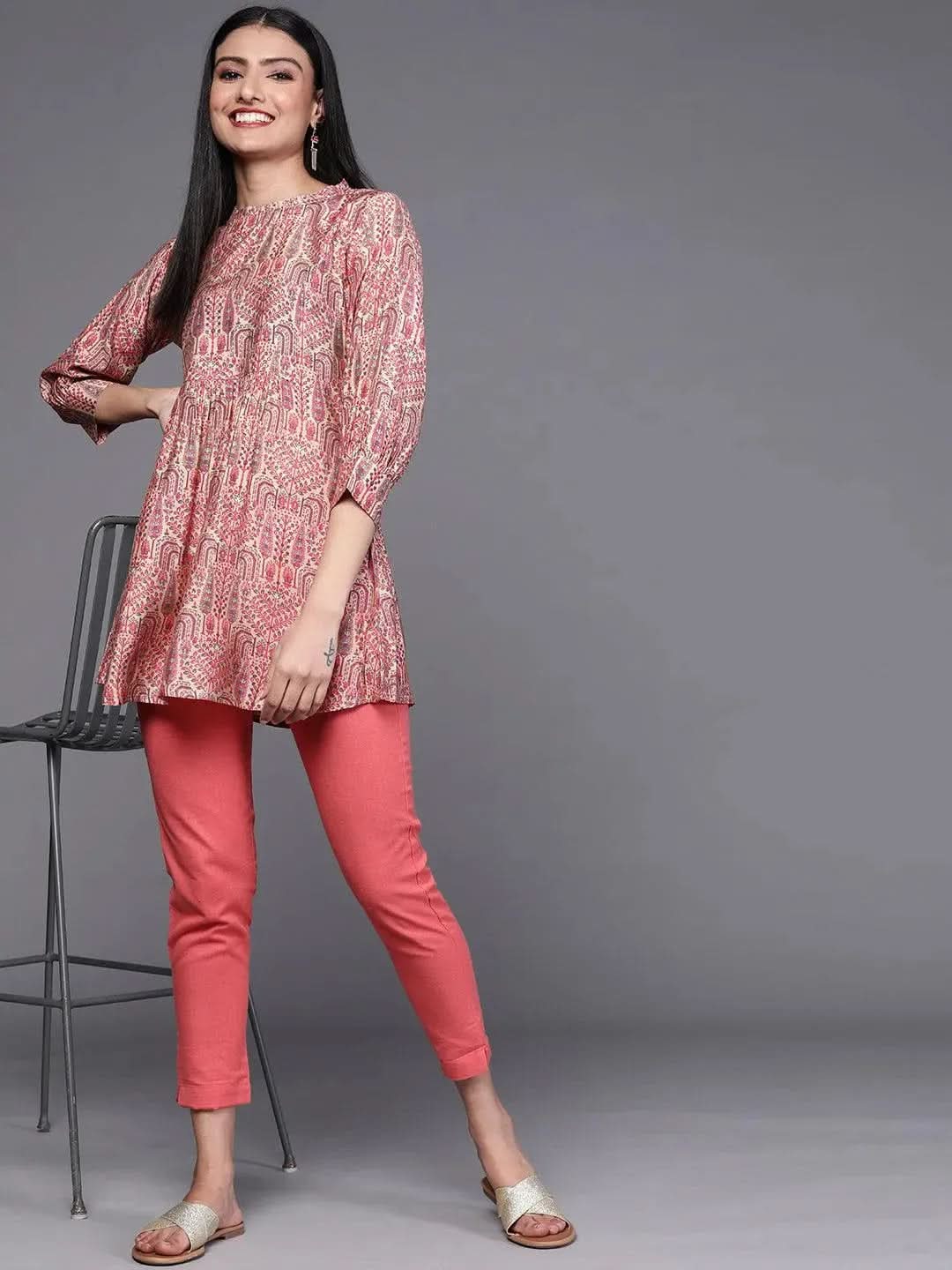 Buy Multicoloured Printed Silk Blend Kurti - 23192O-XS | Libas Ethnic Wear Online
Buy Multicoloured Printed Silk Blend Kurti - 23192O-XS | Libas Ethnic Wear Online