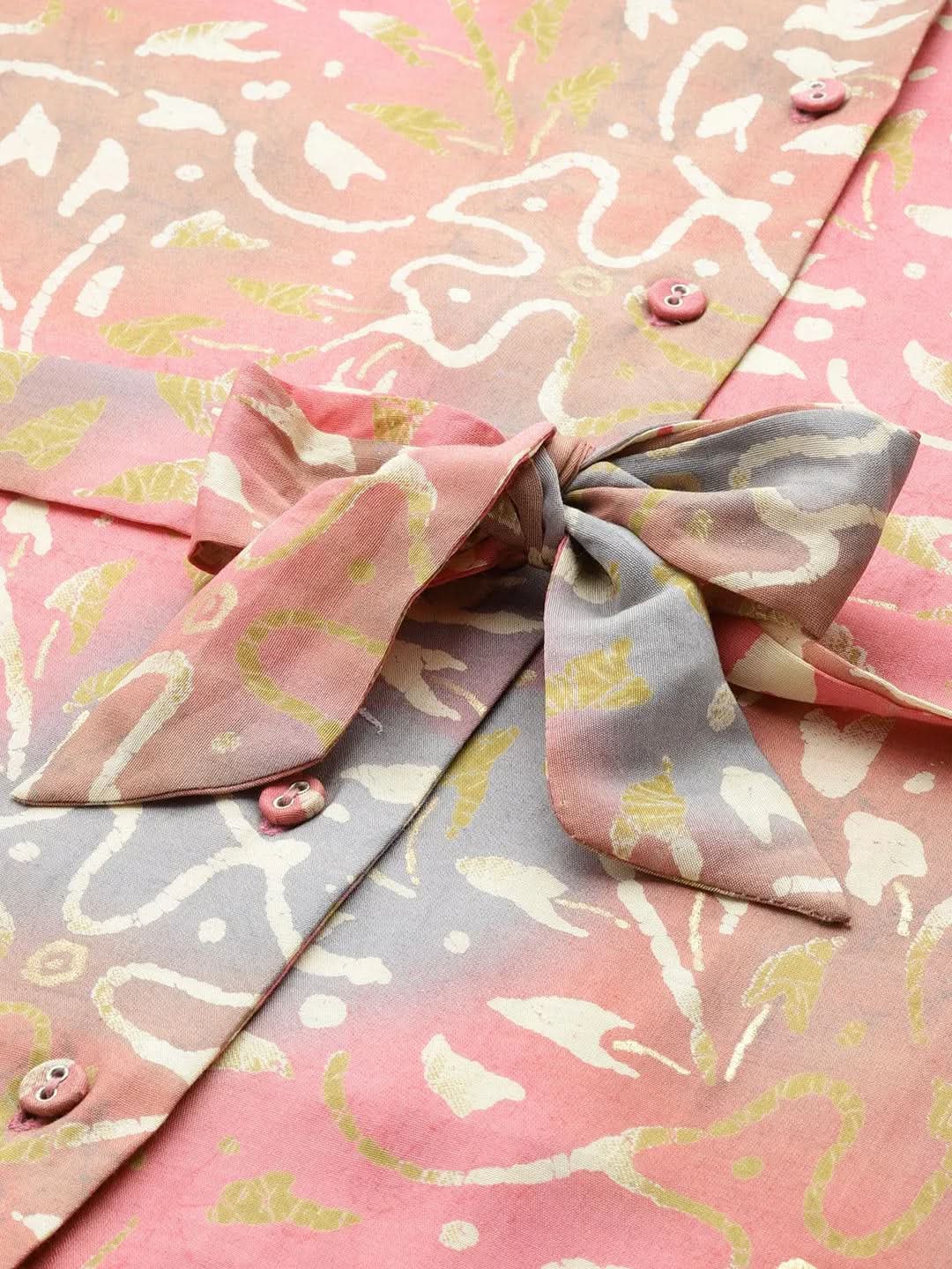 Multicoloured Printed Silk Blend Shirt With Palazzos
Multicoloured Printed Silk Blend Shirt With Palazzos