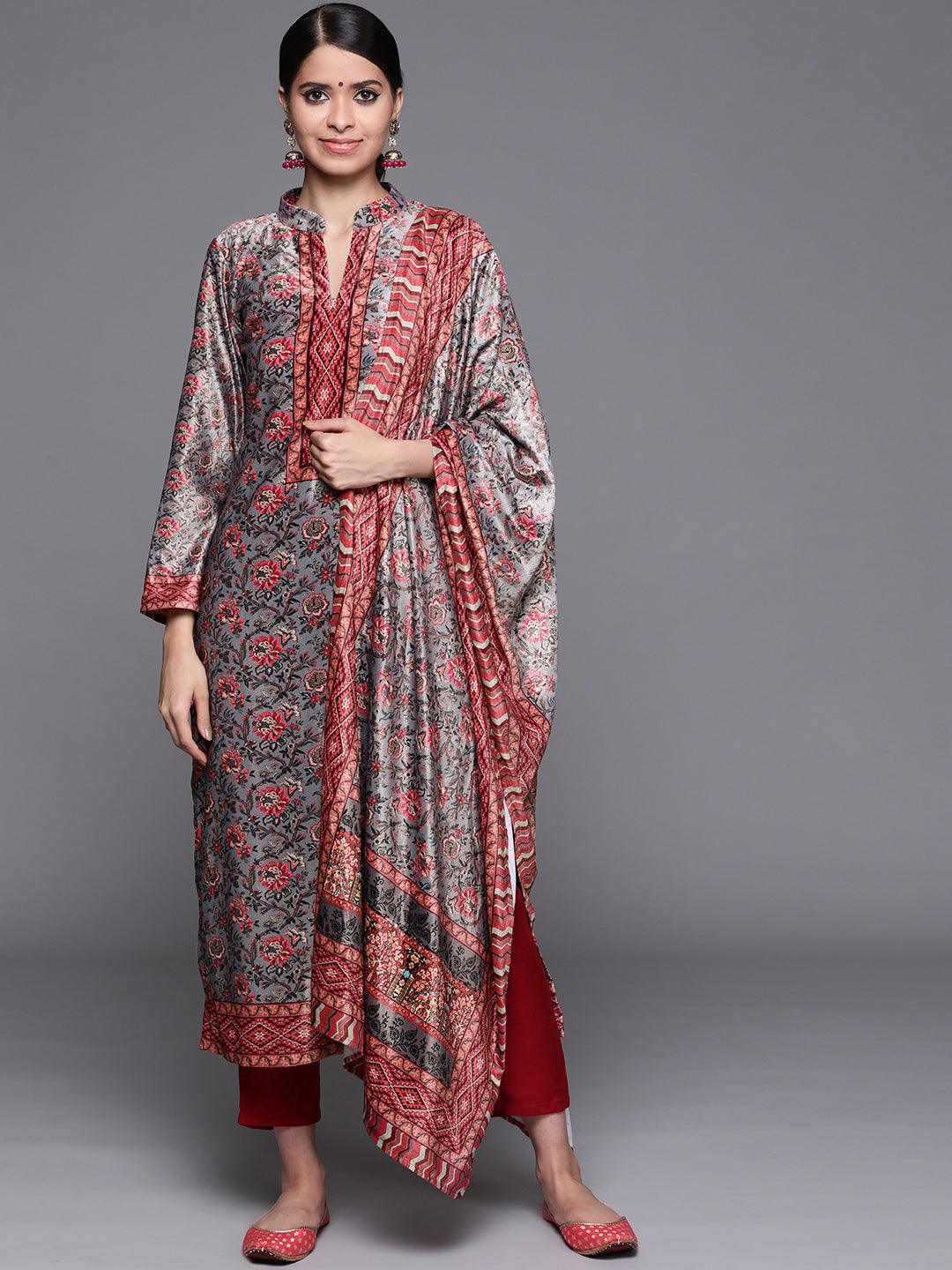 

Buy Multicoloured Printed Velvet Suit Set - 20372O-XS | Libas Ethnic Wear Online