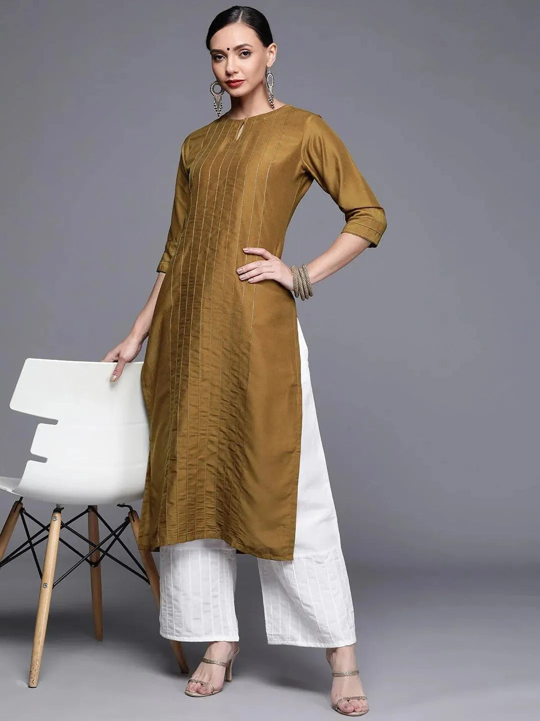 Buy Mustard Brown Solid Chanderi Silk Straight Kurta - 22144O-XS | Libas Ethnic Wear Online
Buy Mustard Brown Solid Chanderi Silk Straight Kurta - 22144O-XS | Libas Ethnic Wear Online