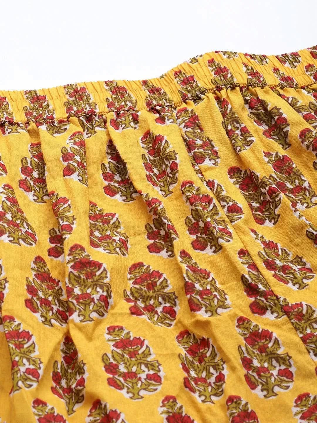 Mustard Printed Cotton Night Suit
Mustard Printed Cotton Night Suit