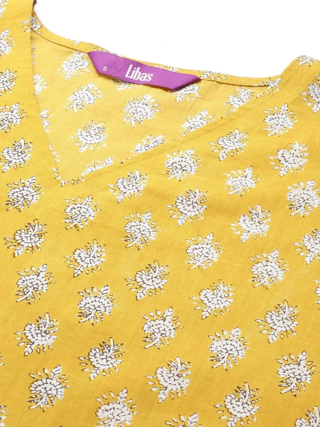 Mustard Printed Cotton Night Suit
Mustard Printed Cotton Night Suit