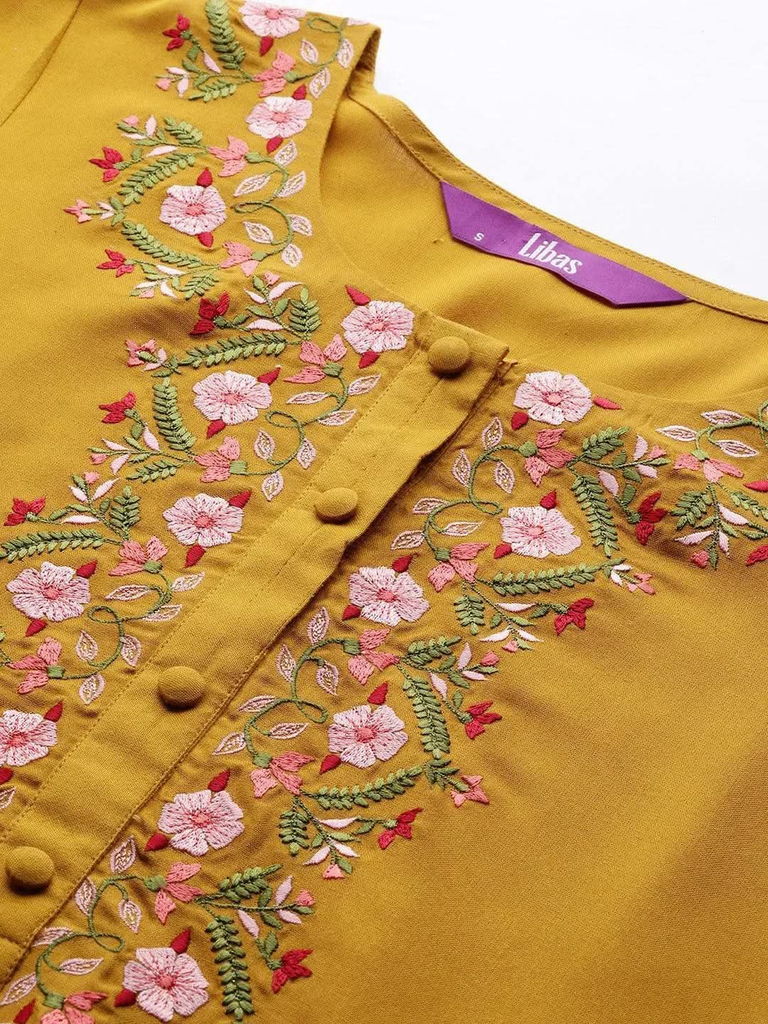 Mustard Yoke Design Rayon Kurta
Mustard Yoke Design Rayon Kurta