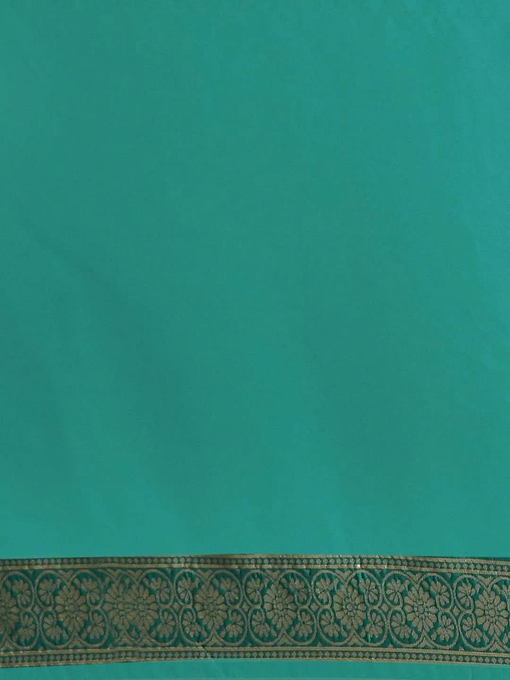 Navy Blue Woven Design Silk Saree - Libas