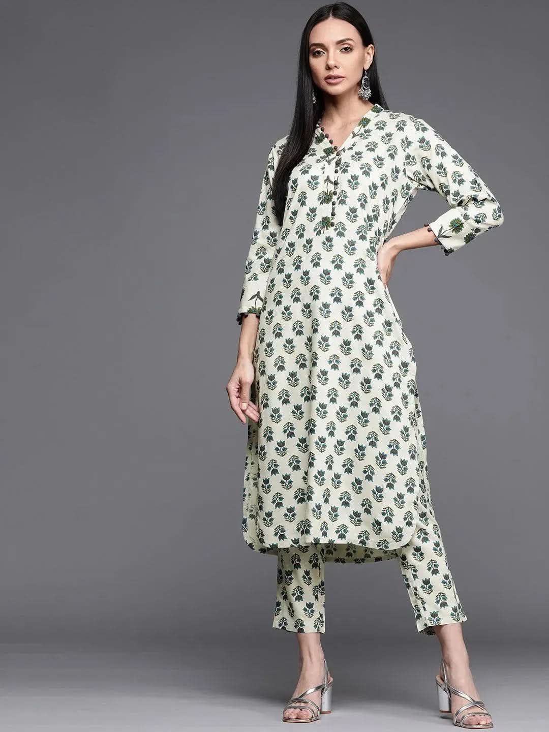 Buy Off White Printed Cotton Kurta - 22185F- | Libas Ethnic Wear Online
Buy Off White Printed Cotton Kurta - 22185F- | Libas Ethnic Wear Online