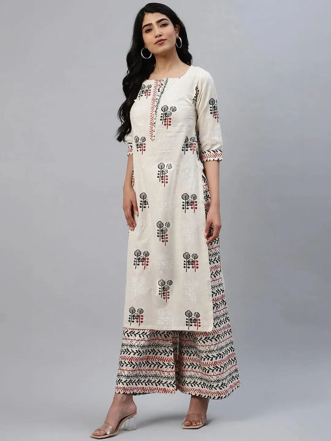 Buy Off-White Printed Cotton Kurta Set - 20049- | Libas Ethnic Wear Online
Buy Off-White Printed Cotton Kurta Set - 20049- | Libas Ethnic Wear Online