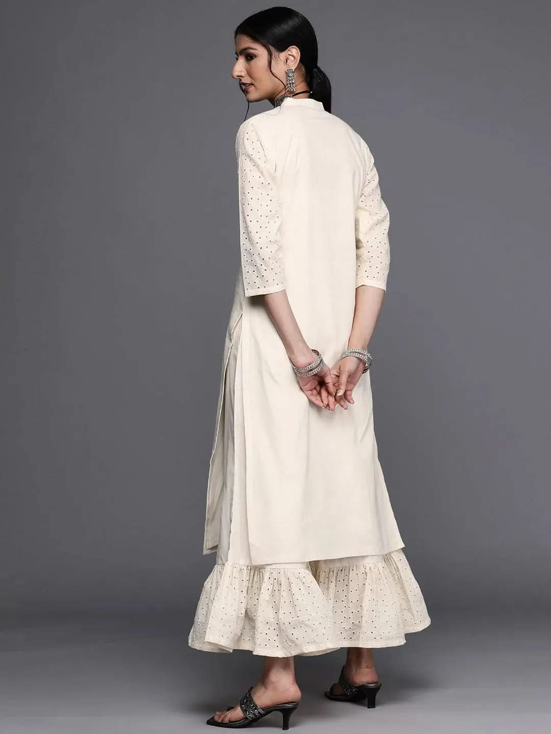 Buy Off White Solid Cotton Kurta - 23459O-XS | Libas Ethnic Wear Online
Buy Off White Solid Cotton Kurta - 23459O-XS | Libas Ethnic Wear Online