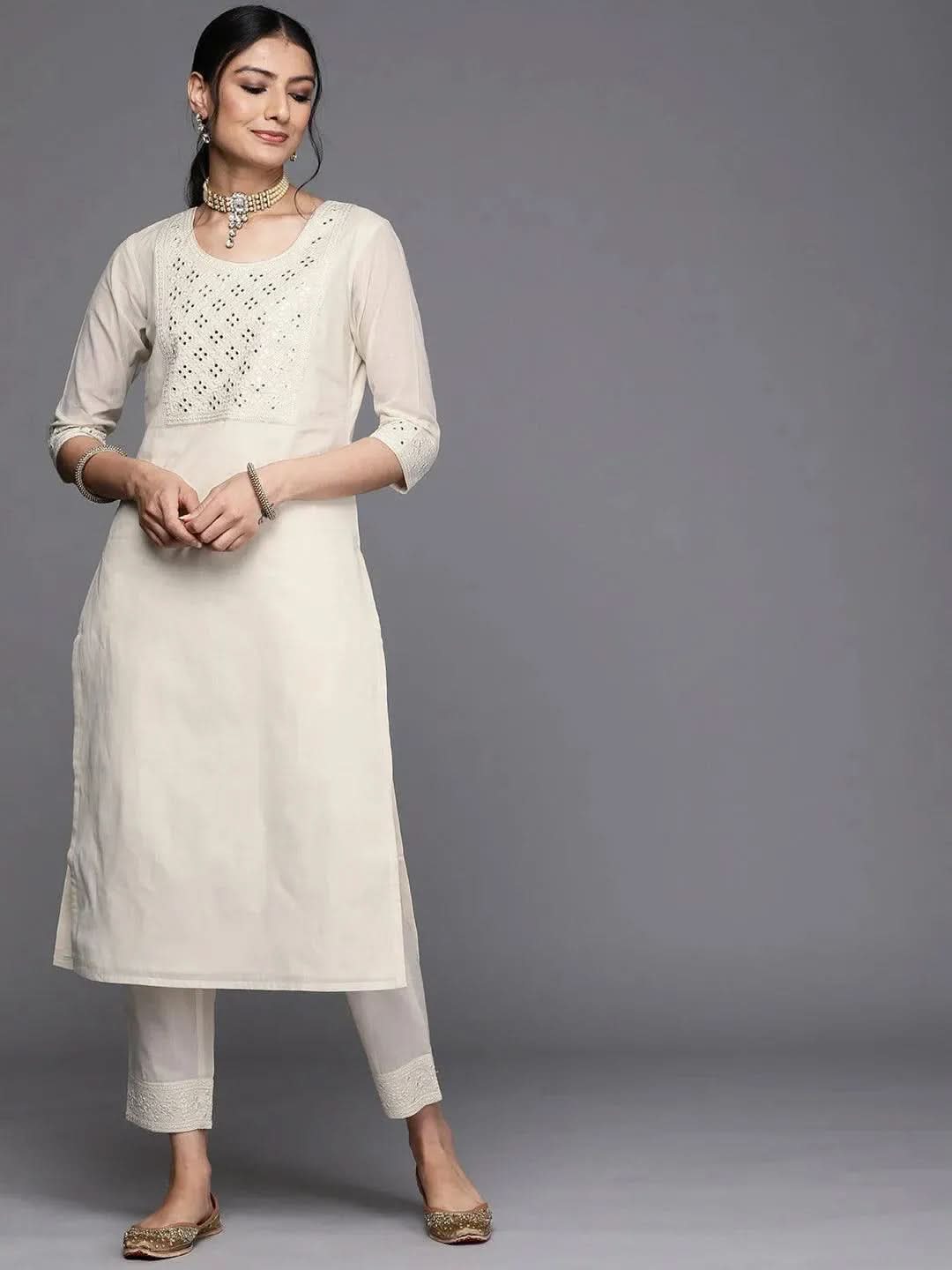 Buy Off White Yoke Design Cotton Kurta - 23462O- | Libas Ethnic Wear Online
Buy Off White Yoke Design Cotton Kurta - 23462O- | Libas Ethnic Wear Online