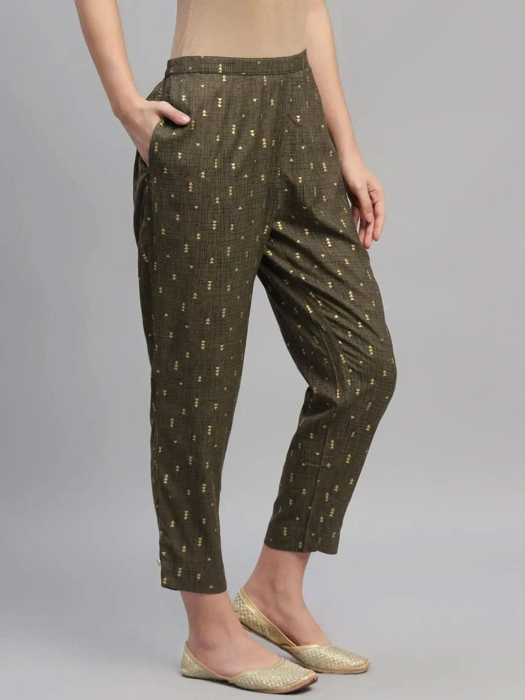 Buy Olive Green Printed Cotton Trousers - PL768-S | Libas Ethnic Wear Online
Buy Olive Green Printed Cotton Trousers - PL768-S | Libas Ethnic Wear Online