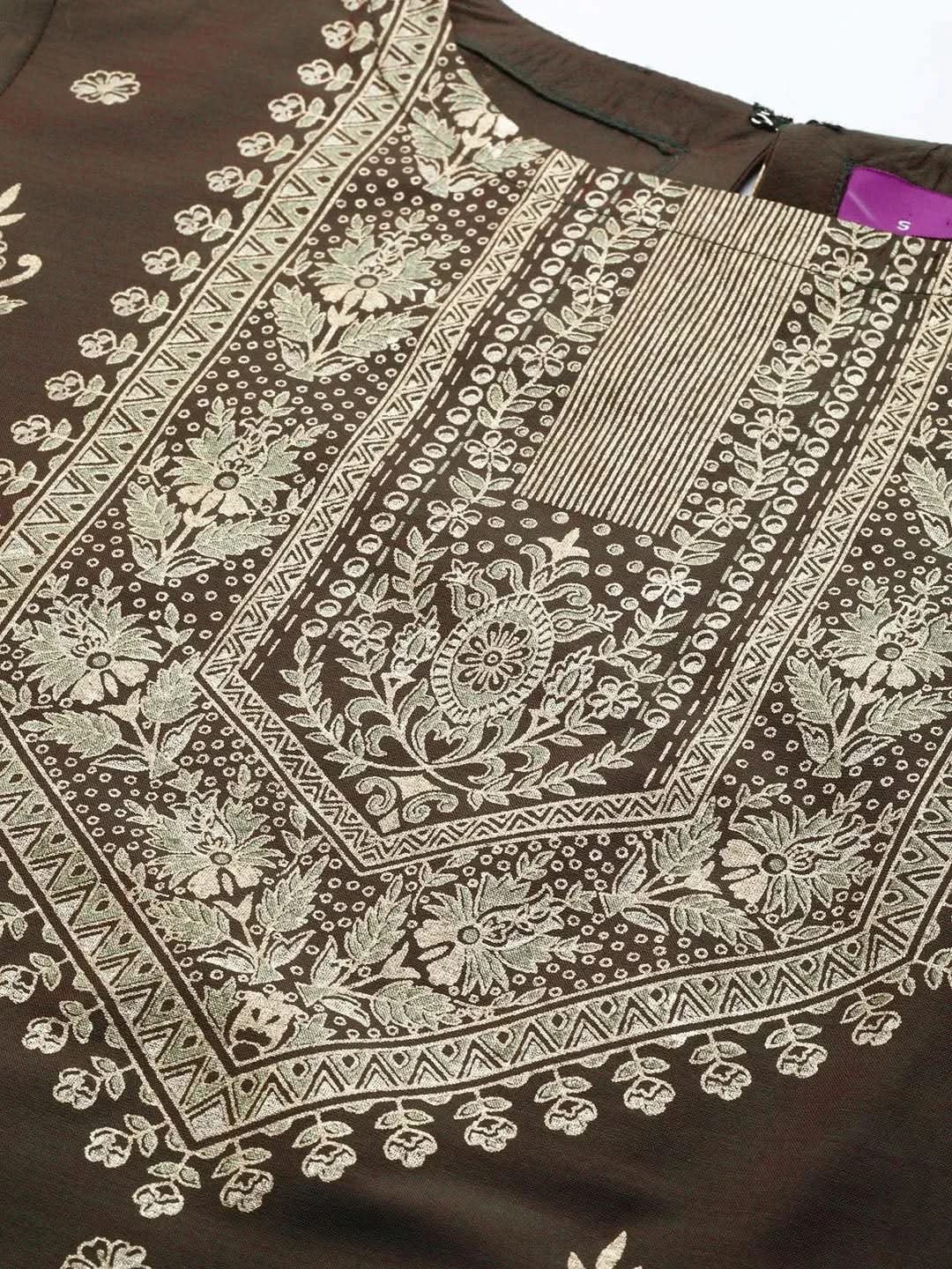 Olive Yoke Design Silk Kurta
Olive Yoke Design Silk Kurta