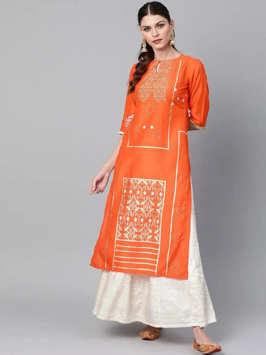 Buy Orange Printed Chanderi Kurta -8860O- | Libas Ethnic Wear Online
Buy Orange Printed Chanderi Kurta -8860O- | Libas Ethnic Wear Online