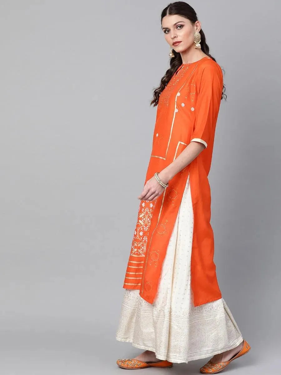 Buy Orange Printed Chanderi Kurta -8860O-XS | Libas Ethnic Wear Online
Buy Orange Printed Chanderi Kurta -8860O-XS | Libas Ethnic Wear Online