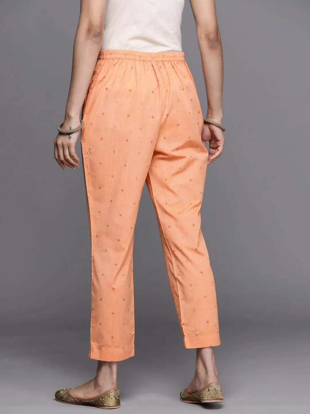 Orange Printed Cotton Trousers
Orange Printed Cotton Trousers