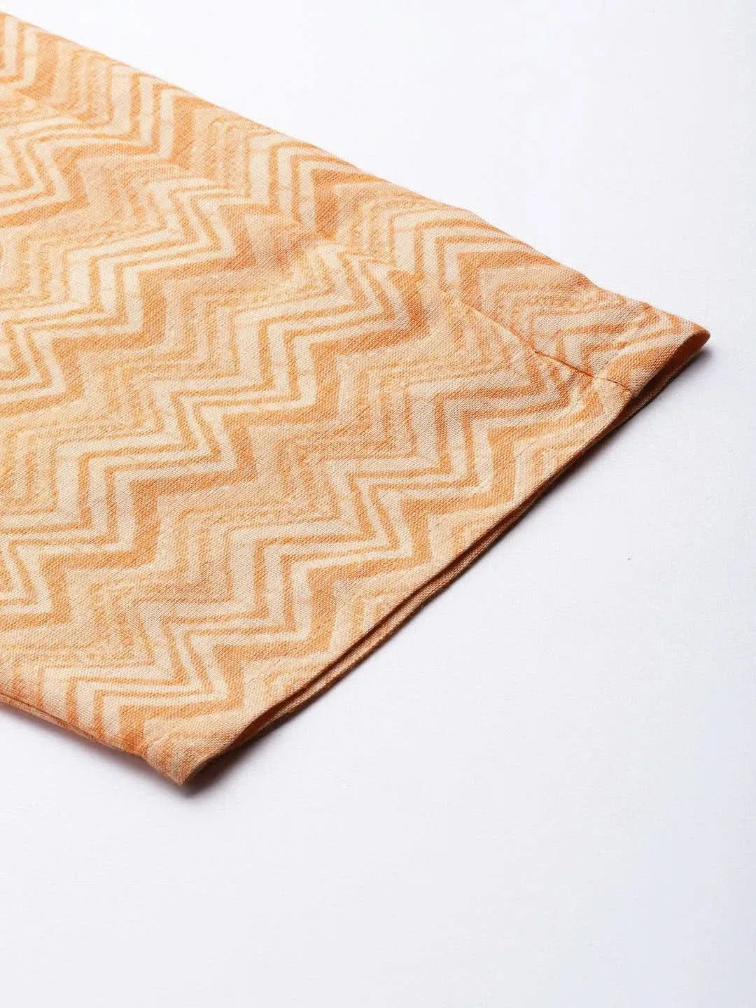 Orange Printed Rayon Trousers
Orange Printed Rayon Trousers