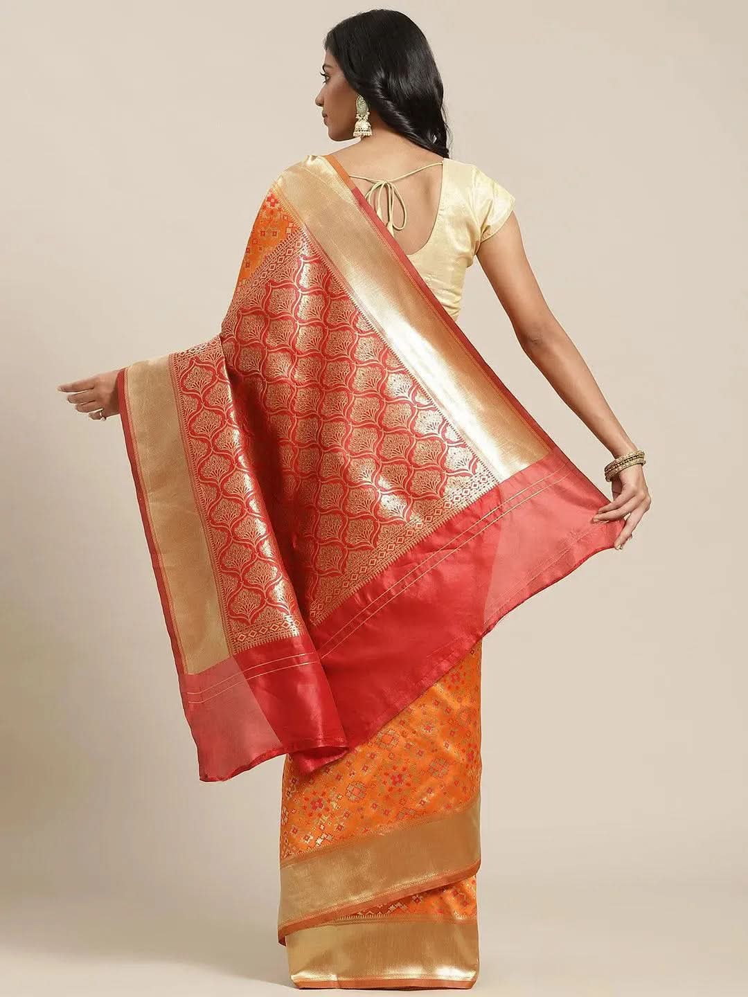Buy Orange Woven Design Brocade Saree - 14681 | Libas Ethnic Wear Online
Buy Orange Woven Design Brocade Saree - 14681 | Libas Ethnic Wear Online