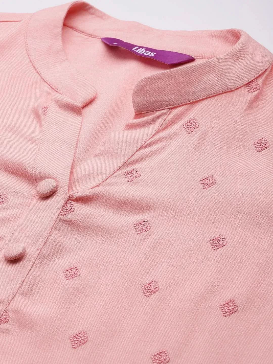 Peach Embroidered Pashmina Wool Straight Kurta
Peach Embroidered Pashmina Wool Straight Kurta