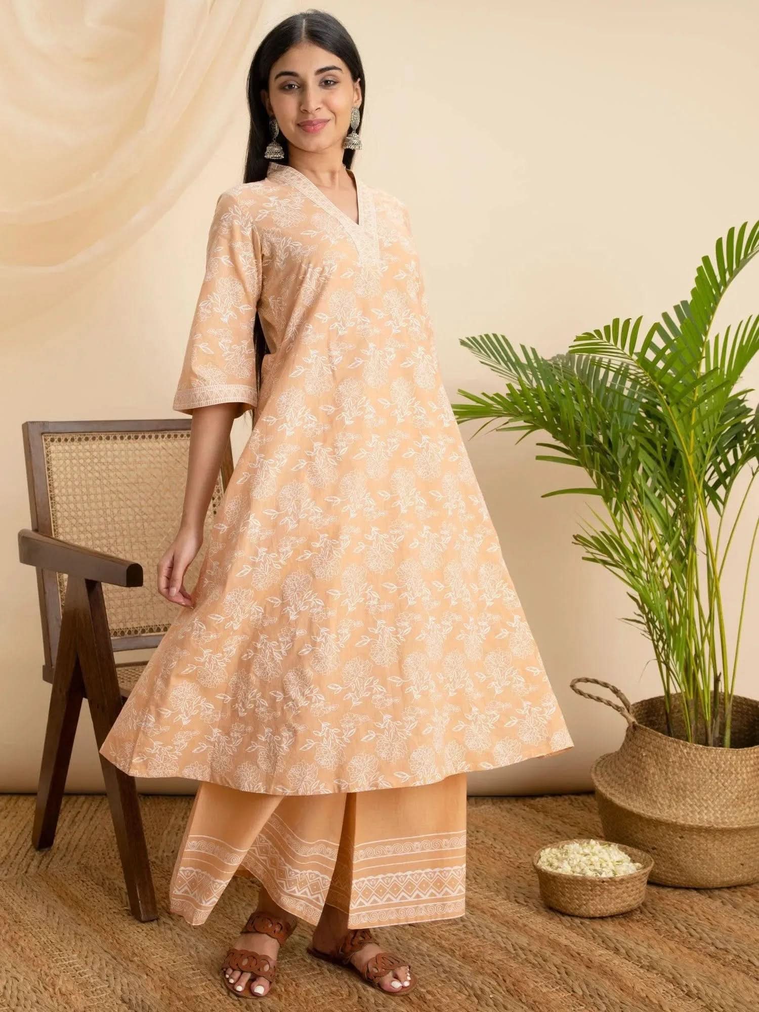 Buy Peach Printed Cotton Kurta - 22001O-XS | Libas Ethnic Wear Online
Buy Peach Printed Cotton Kurta - 22001O-XS | Libas Ethnic Wear Online