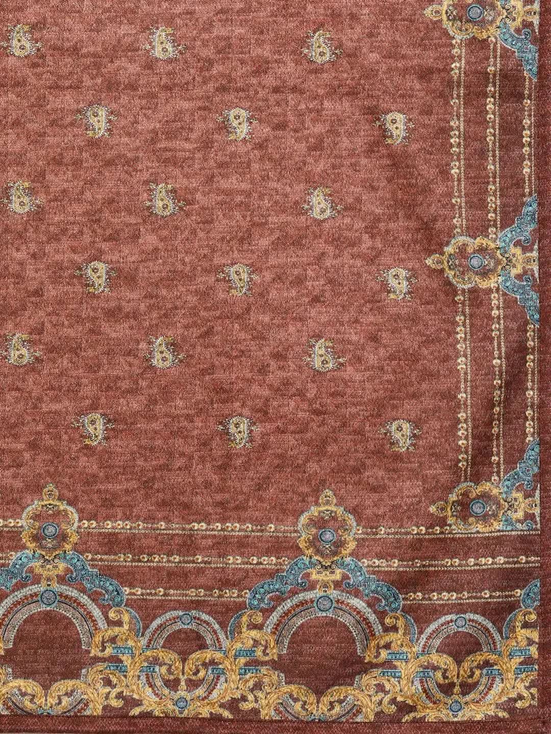 Peach Printed Wool Straight Kurta With Trousers & Dupatta
Peach Printed Wool Straight Kurta With Trousers & Dupatta