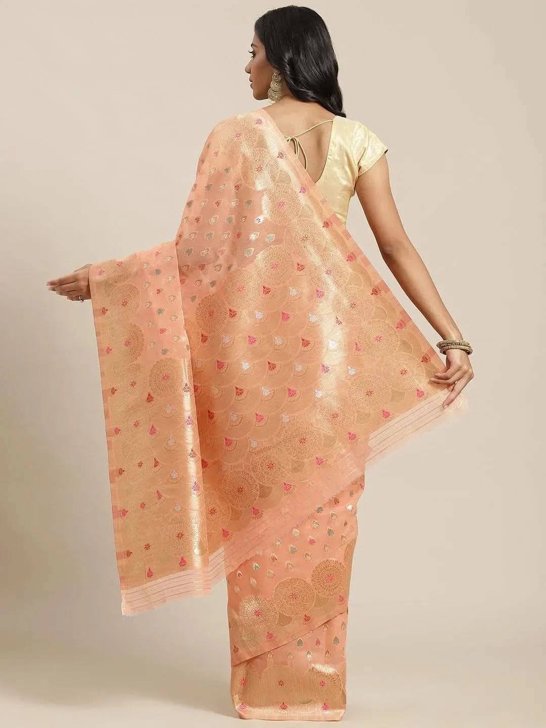 Buy Peach Woven Design Brocade Saree - 14676 | Libas Ethnic Wear Online
Buy Peach Woven Design Brocade Saree - 14676 | Libas Ethnic Wear Online