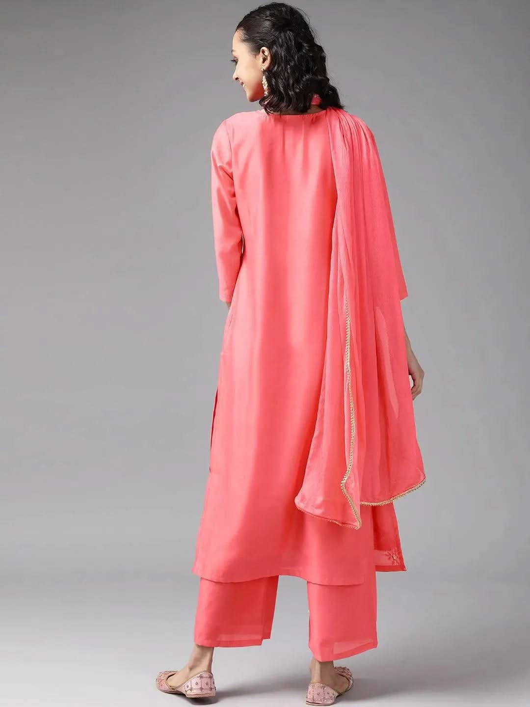 Buy Pink Embroidered Chanderi Silk Suit Set - 20064O-XS | Libas Ethnic Wear Online
Buy Pink Embroidered Chanderi Silk Suit Set - 20064O-XS | Libas Ethnic Wear Online