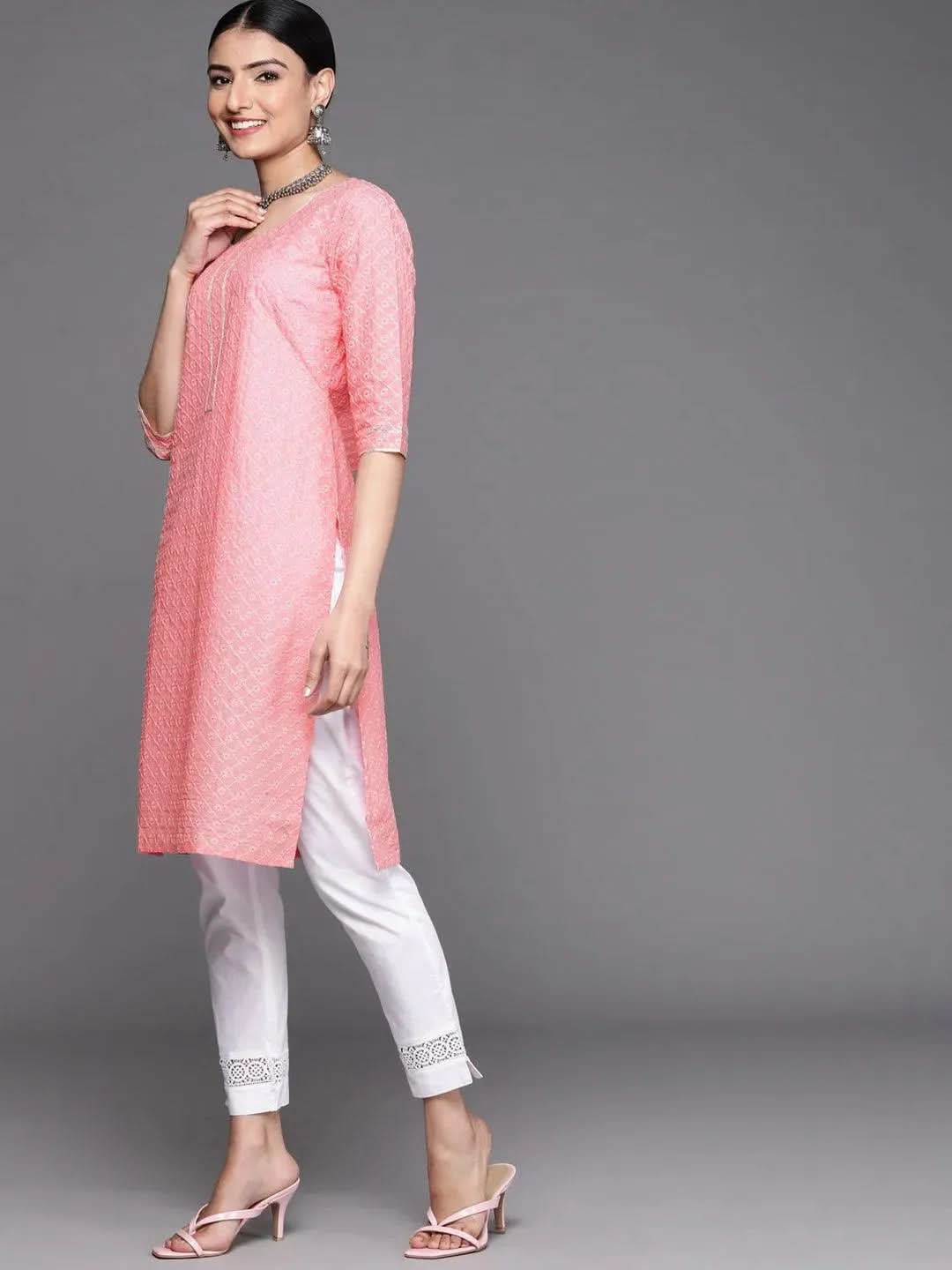 Buy Pink Embroidered Cotton Kurta - 23138O-XS | Libas Ethnic Wear Online
Buy Pink Embroidered Cotton Kurta - 23138O-XS | Libas Ethnic Wear Online