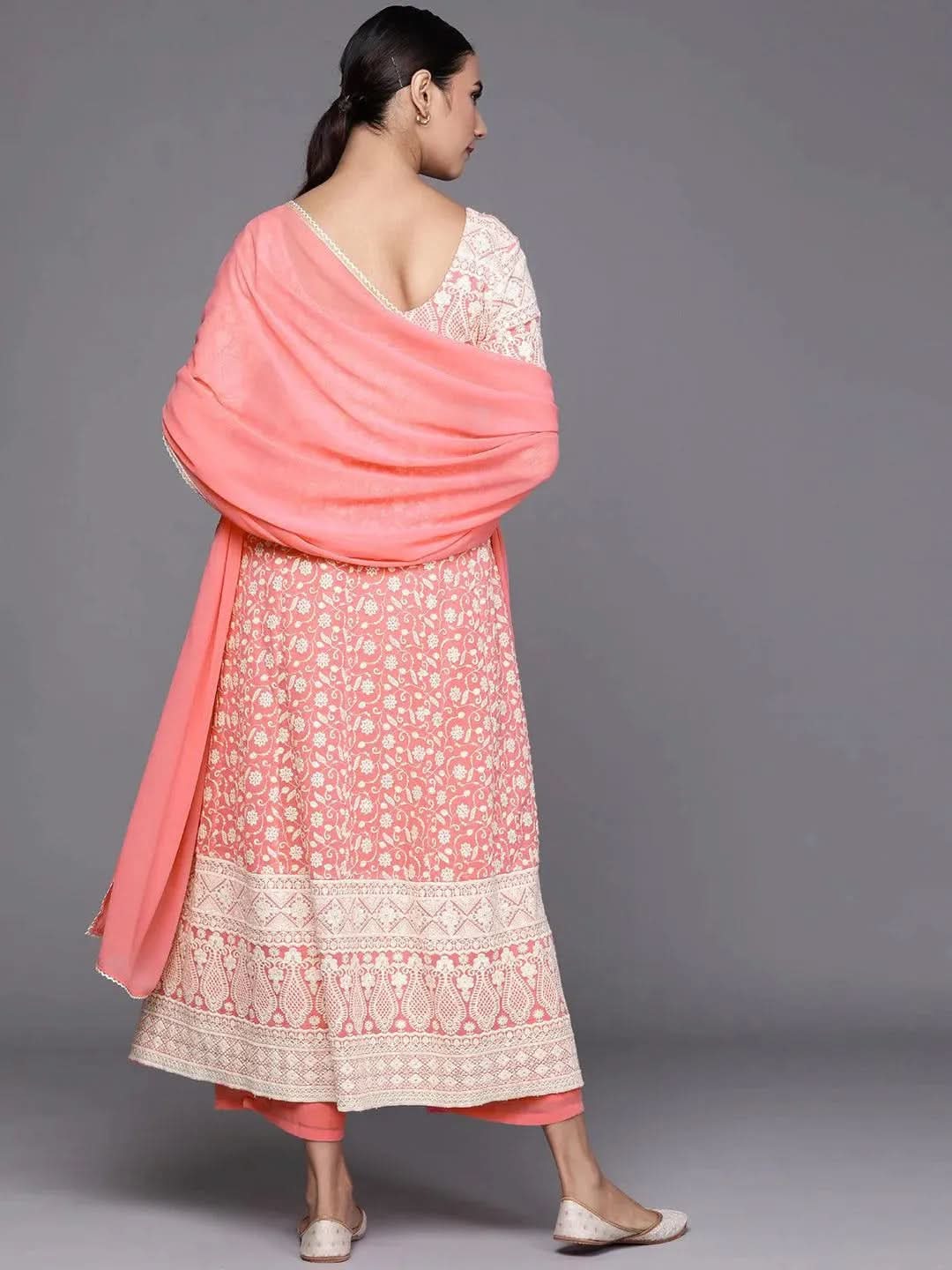 Buy Pink Embroidered Georgette Suit Set - 20309O-XS | Libas Ethnic Wear Online
Buy Pink Embroidered Georgette Suit Set - 20309O-XS | Libas Ethnic Wear Online