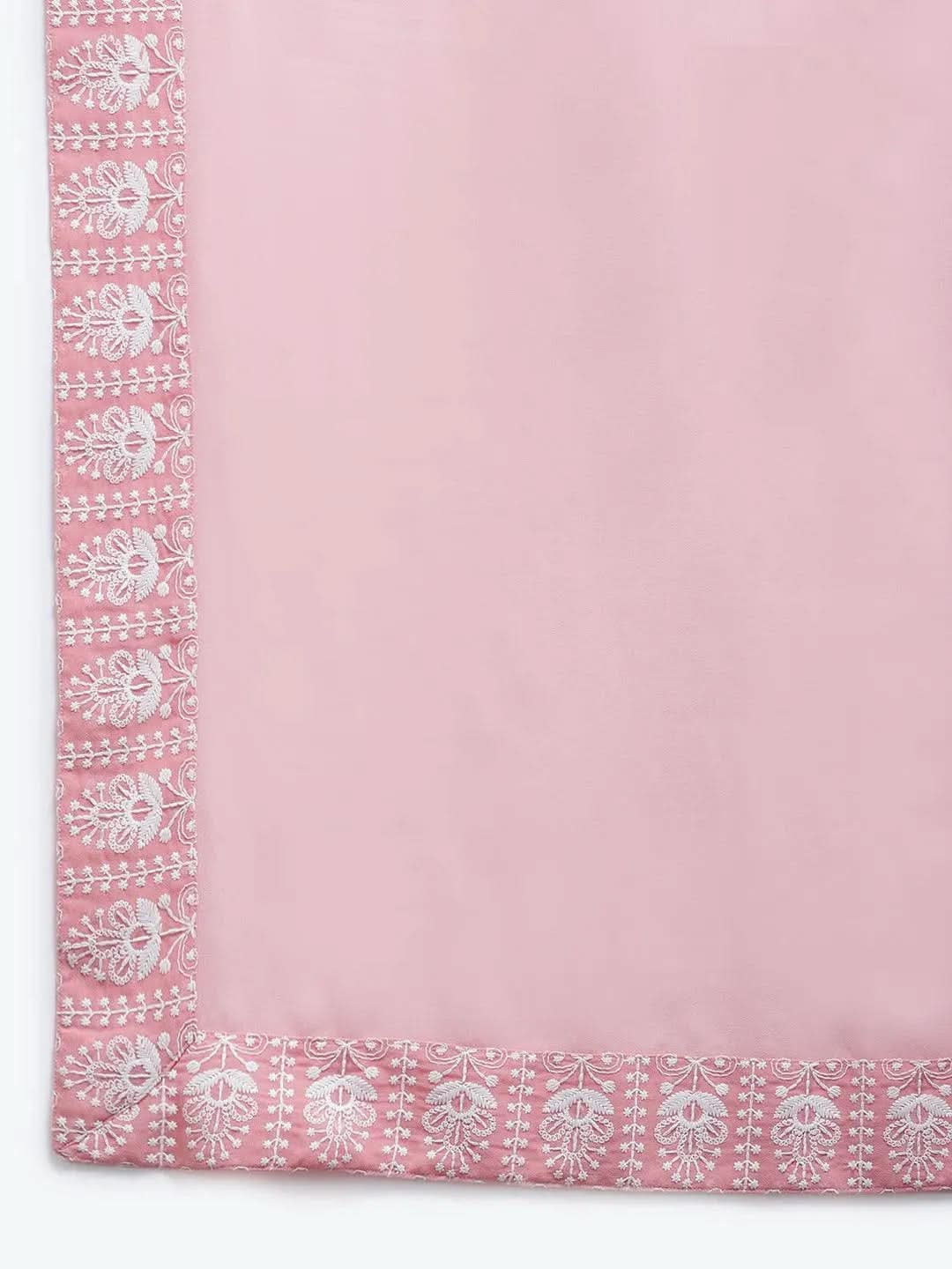 Pink Embroidered Georgette Suit Set - Libas