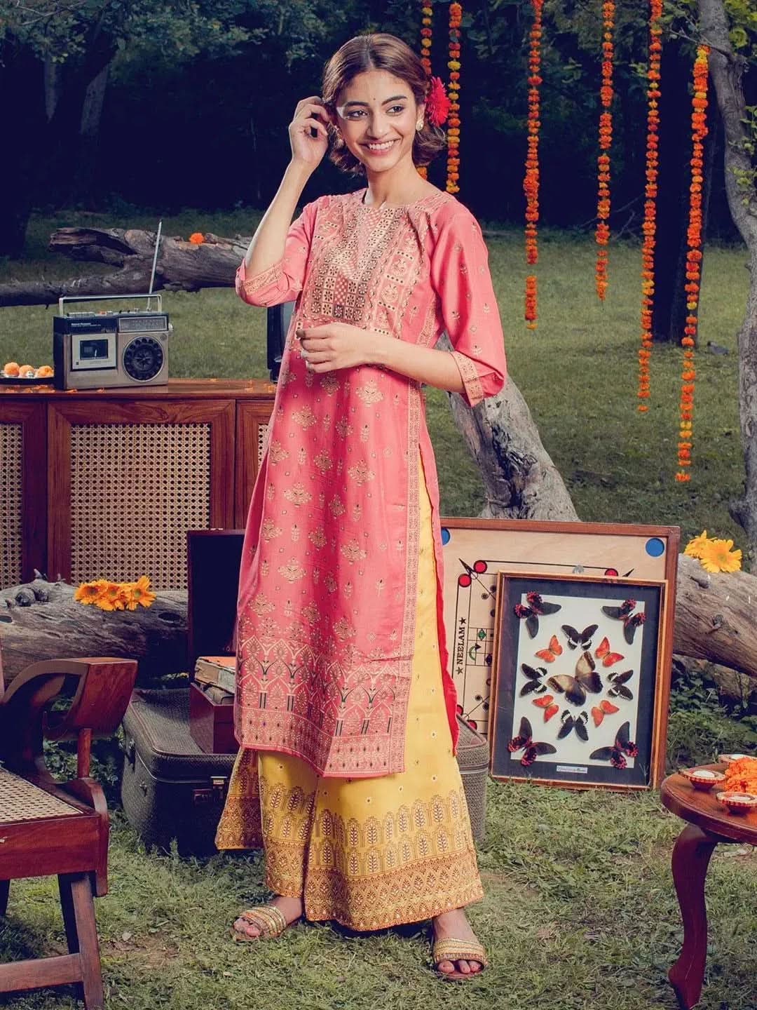Buy Pink Printed Chanderi Silk Kurta - 22041O- | Libas Ethnic Wear Online
Buy Pink Printed Chanderi Silk Kurta - 22041O- | Libas Ethnic Wear Online