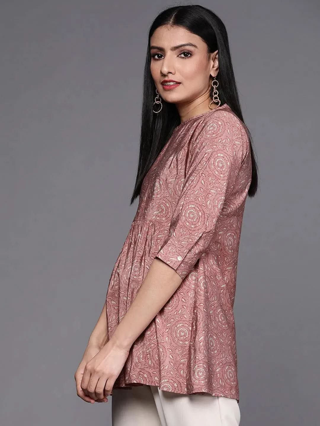 Buy Pink Printed Chanderi Silk Kurti - 23128O-XS | Libas Ethnic Wear Online
Buy Pink Printed Chanderi Silk Kurti - 23128O-XS | Libas Ethnic Wear Online