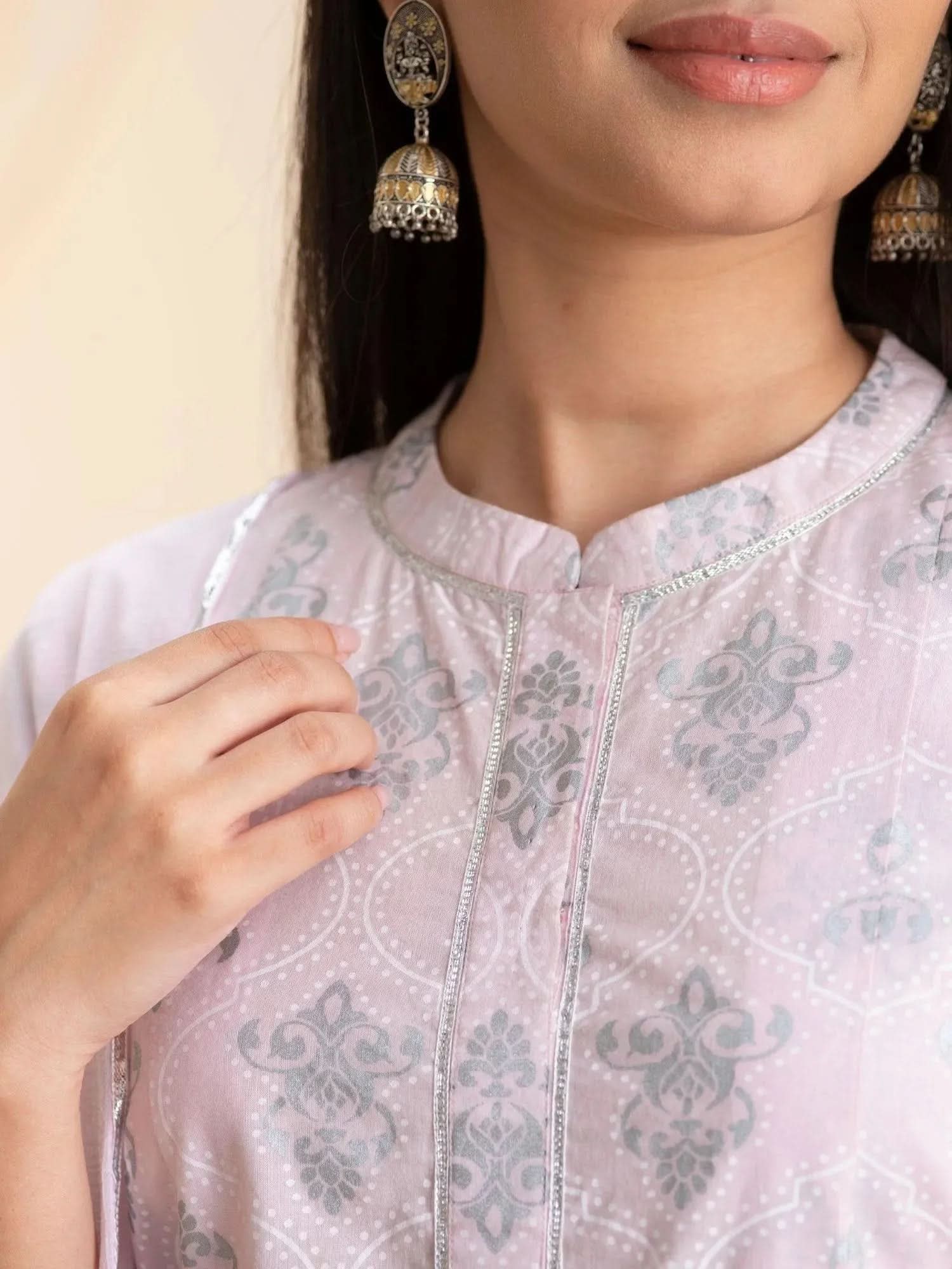 Buy Pink Printed Cotton A-Line Suit Set
Buy Pink Printed Cotton A-Line Suit Set