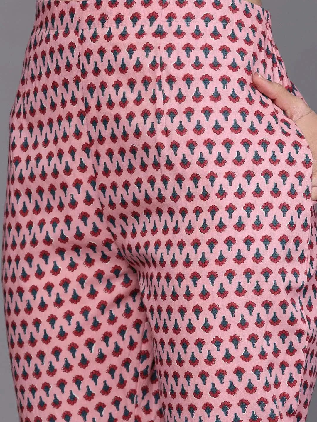 Buy Pink Printed Cotton Suit Set - 33168O-XS | Libas Ethnic Wear Online
Buy Pink Printed Cotton Suit Set - 33168O-XS | Libas Ethnic Wear Online