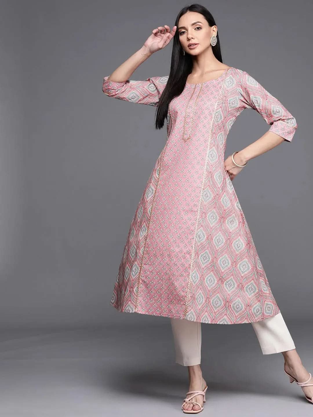 Buy Pink Printed Cotton Kurta - 22175F- | Libas Ethnic Wear Online
Buy Pink Printed Cotton Kurta - 22175F- | Libas Ethnic Wear Online