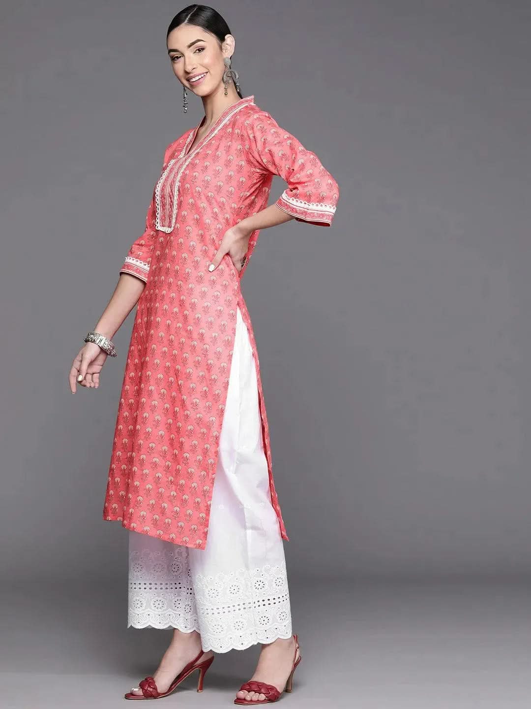 Buy Pink Printed Cotton Kurta - 23369O- | Libas Ethnic Wear Online
Buy Pink Printed Cotton Kurta - 23369O- | Libas Ethnic Wear Online