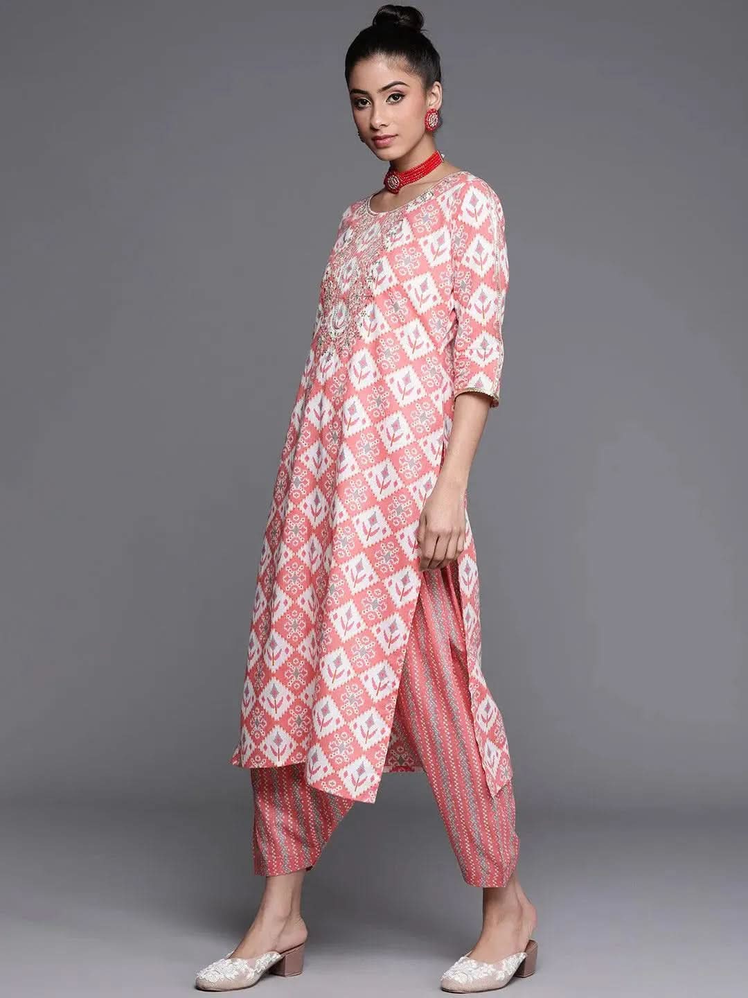 Buy Pink Printed Cotton Kurta - 23444O-XXL | Libas Ethnic Wear Online
Buy Pink Printed Cotton Kurta - 23444O-XXL | Libas Ethnic Wear Online