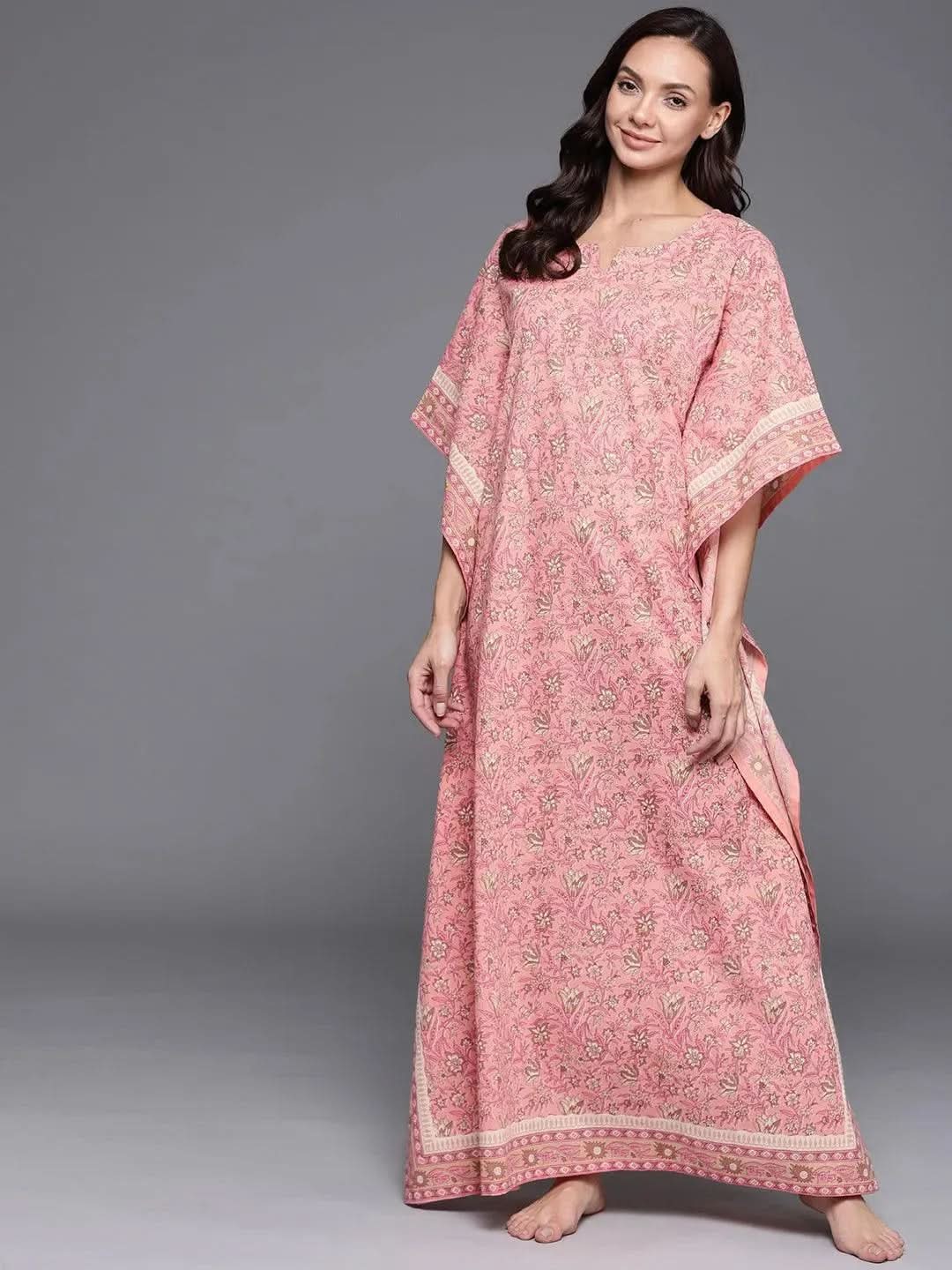 Pink Printed Cotton Nightdress
Pink Printed Cotton Nightdress