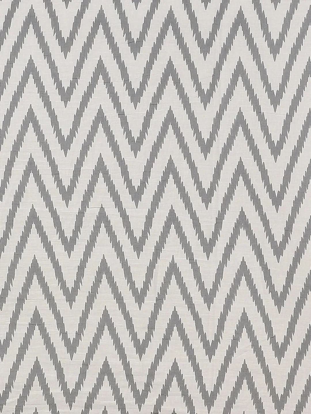 Pink Printed Cotton Saree - Libas