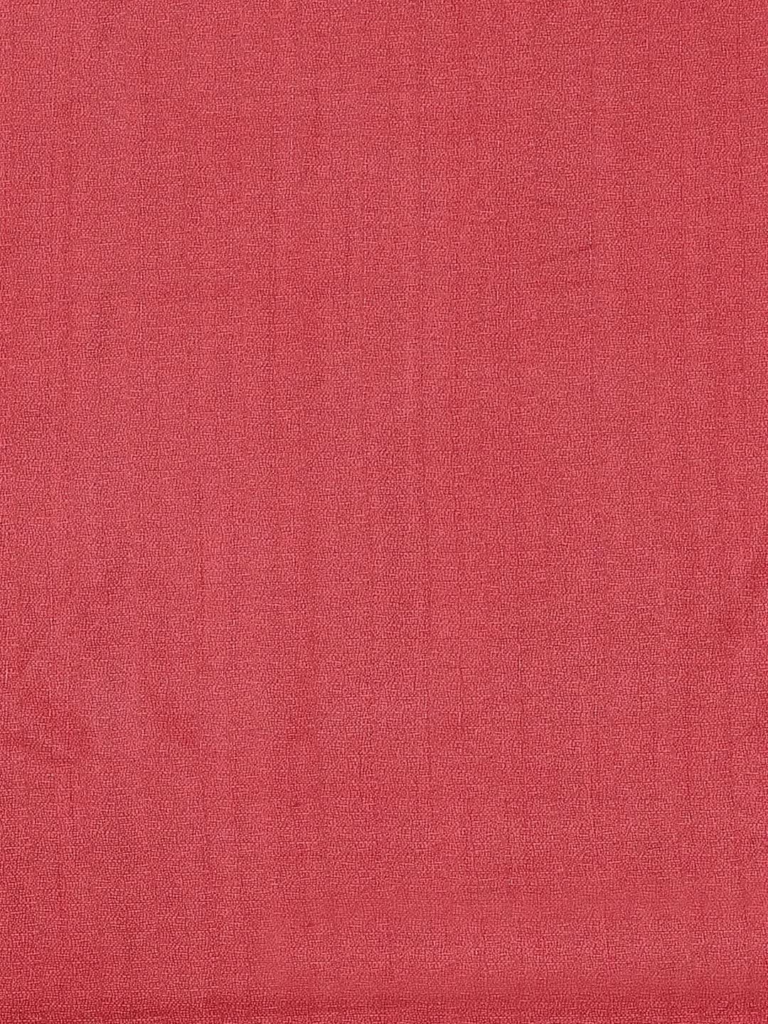 Pink Printed Cotton Silk Saree - Libas