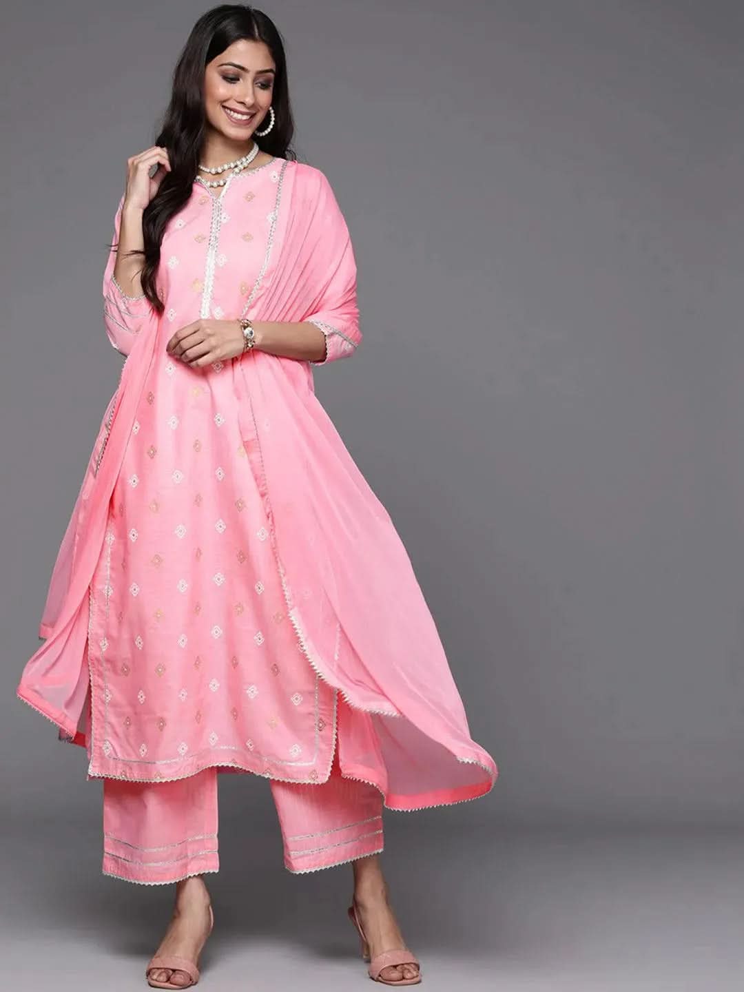 Buy Pink Printed Cotton Suit Set - 33169O- | Libas Ethnic Wear Online
Buy Pink Printed Cotton Suit Set - 33169O- | Libas Ethnic Wear Online