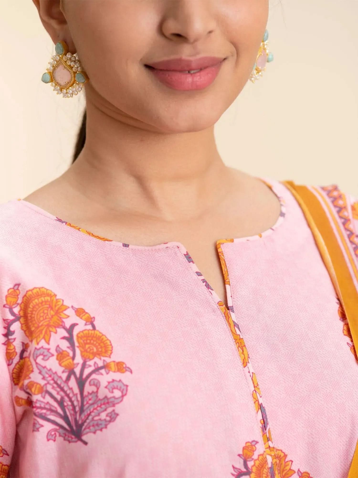 Buy Pink Printed Cotton Suit Set - 20111O-XS | Libas Ethnic Wear Online
Buy Pink Printed Cotton Suit Set - 20111O-XS | Libas Ethnic Wear Online