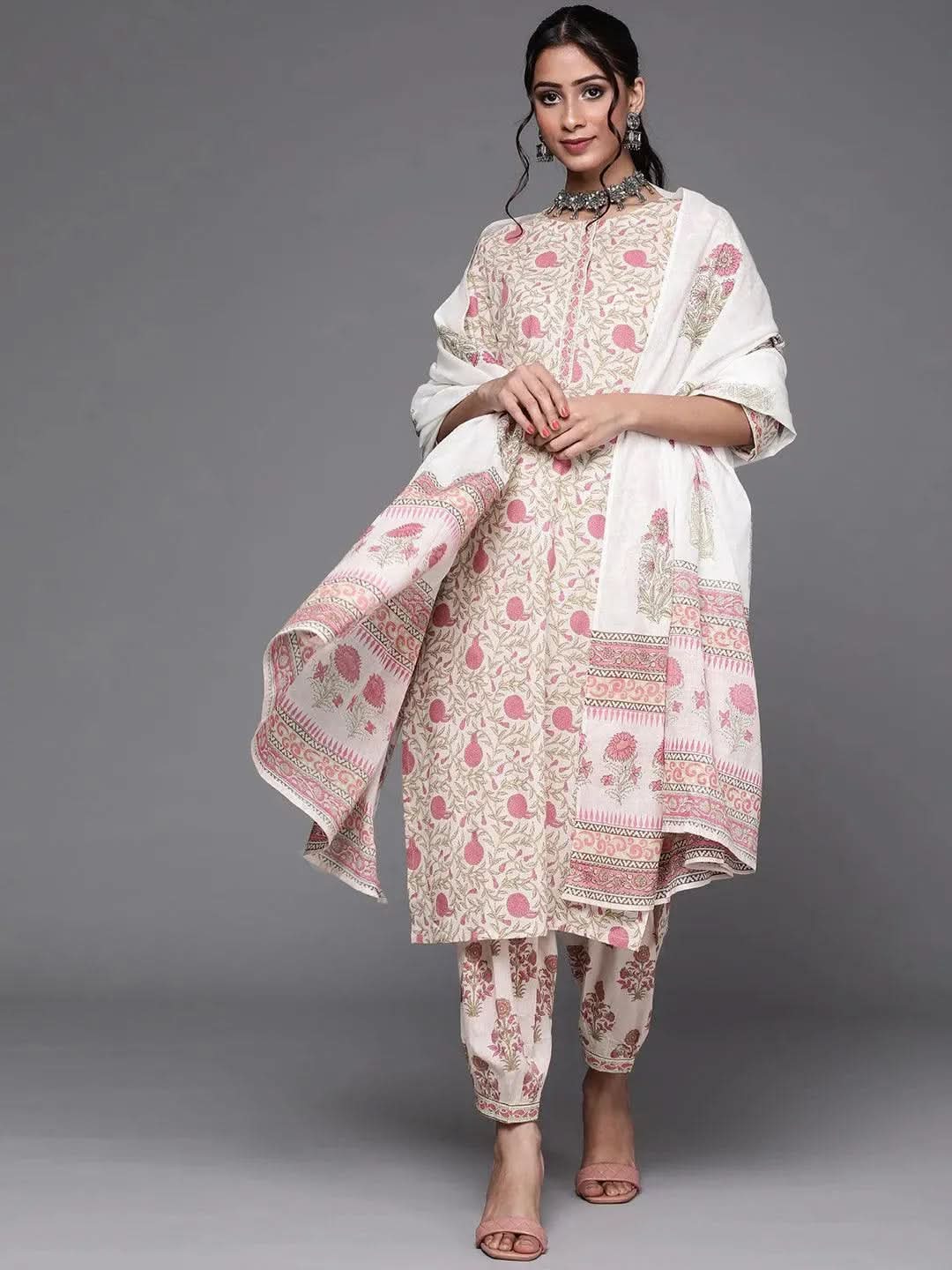 Buy Pink Printed Cotton Suit Set - 33209O-XS | Libas Ethnic Wear Online
Buy Pink Printed Cotton Suit Set - 33209O-XS | Libas Ethnic Wear Online
