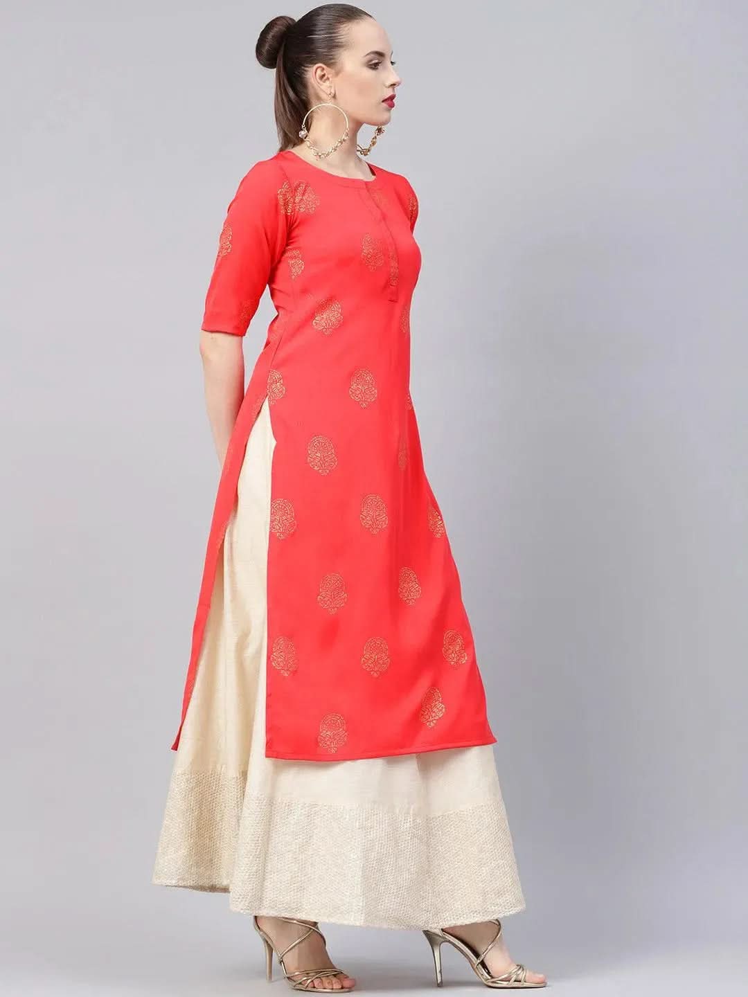 Pink Printed Crepe Kurta
Pink Printed Crepe Kurta
