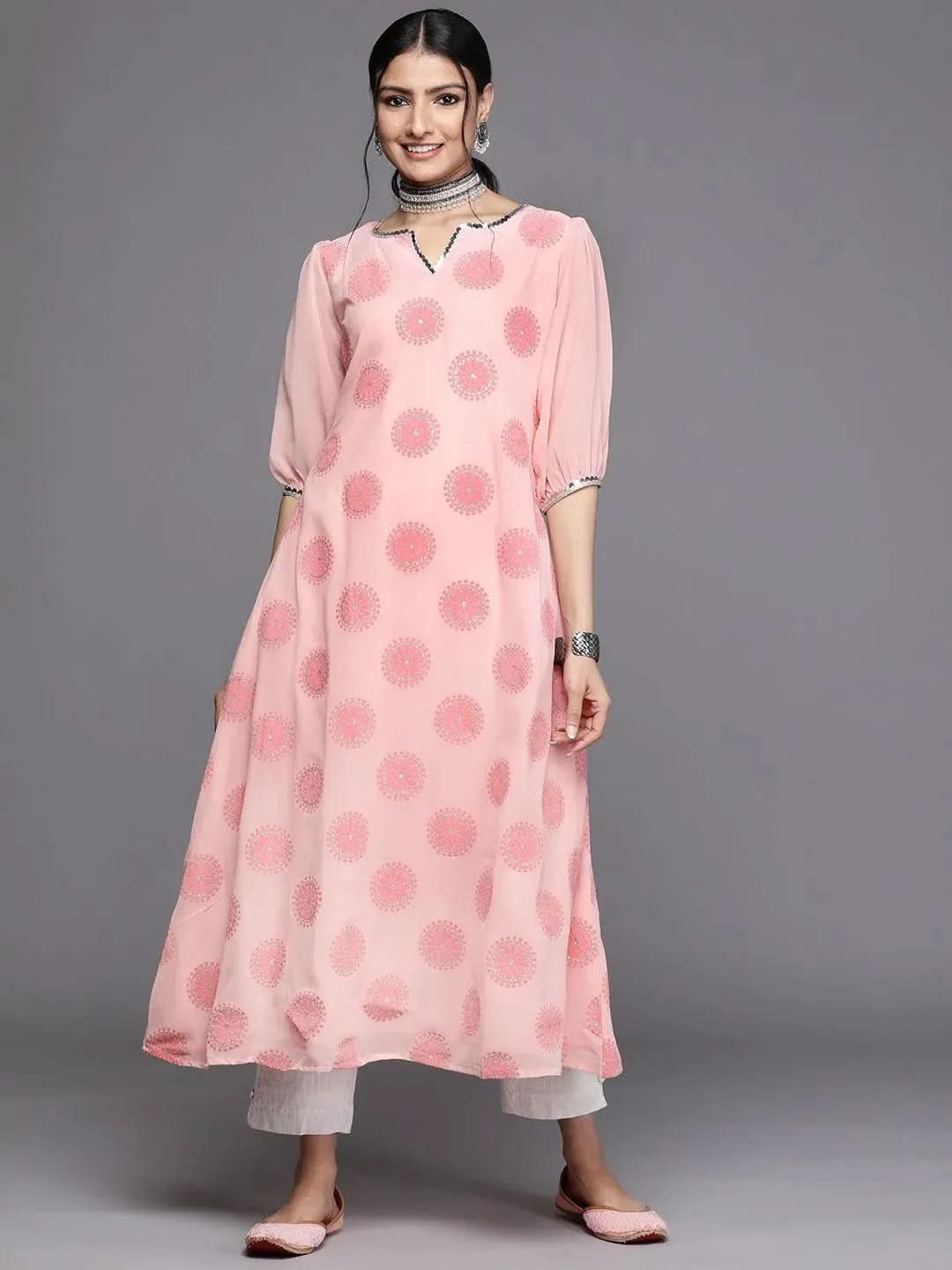Buy Pink Printed Georgette Kurta - 23422O- | Libas Ethnic Wear Online
Buy Pink Printed Georgette Kurta - 23422O- | Libas Ethnic Wear Online