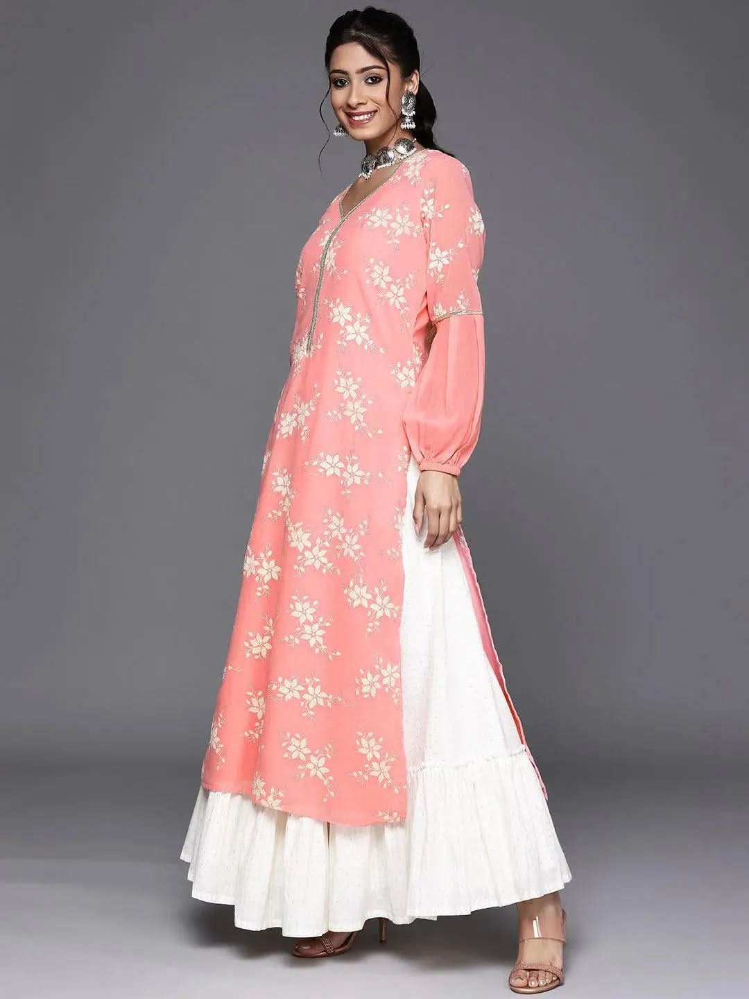 Buy Pink Printed Georgette Kurta - 23423O- | Libas Ethnic Wear Online
Buy Pink Printed Georgette Kurta - 23423O- | Libas Ethnic Wear Online