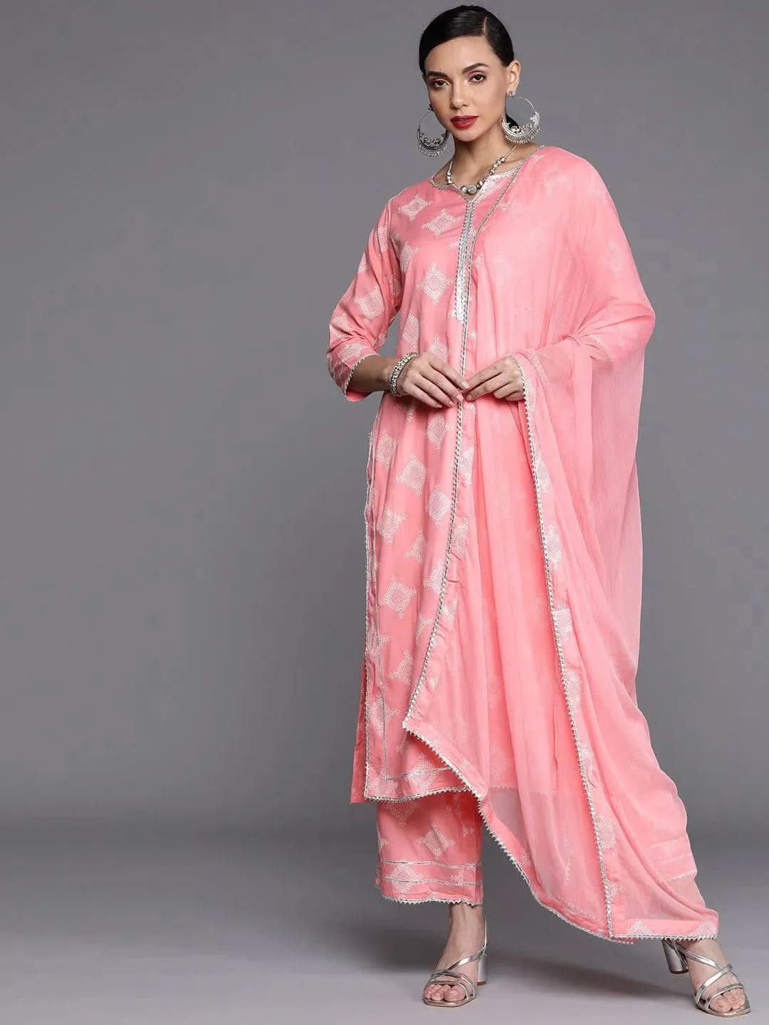Buy Pink Printed Viscose Rayon Suit Set - 20230O- | Libas Ethnic Wear Online
Buy Pink Printed Viscose Rayon Suit Set - 20230O- | Libas Ethnic Wear Online