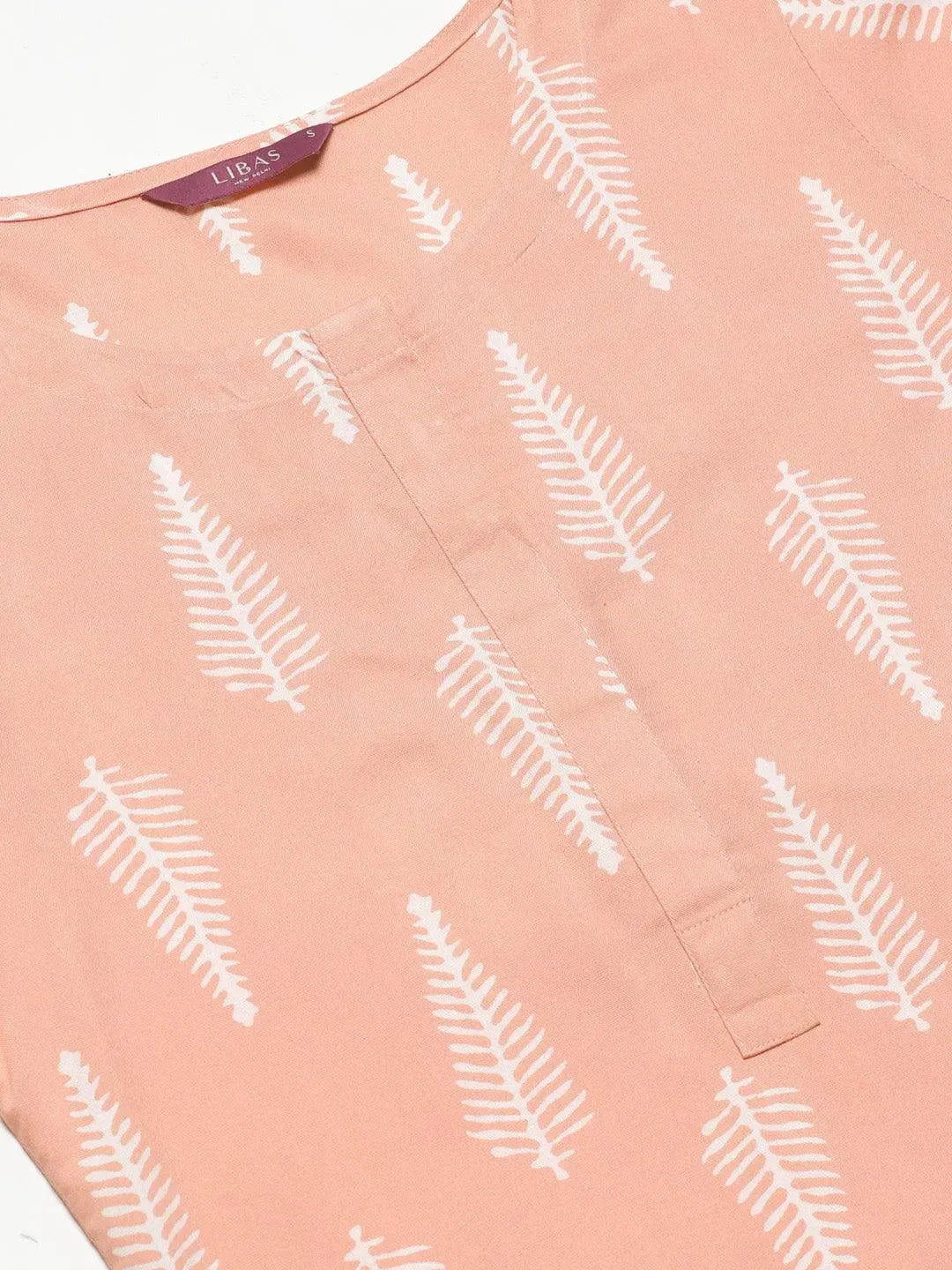 Pink Printed Rayon Straight Kurta With Palazzos 
Pink Printed Rayon Straight Kurta With Palazzos